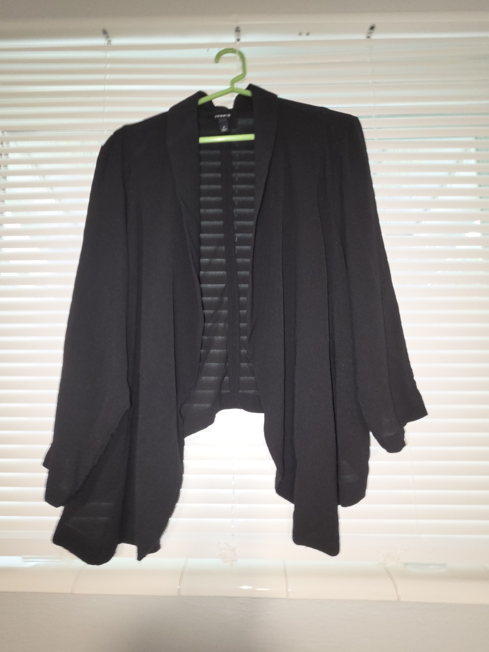 torrid Black Open-Front Drape Cardigan